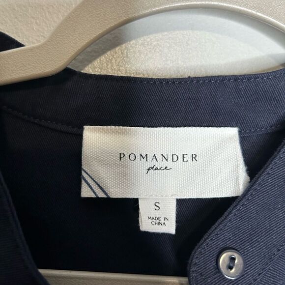 Tuckernuck Pomander Place Navy Twill Denim Wellington Dress - Picture 6 of 7